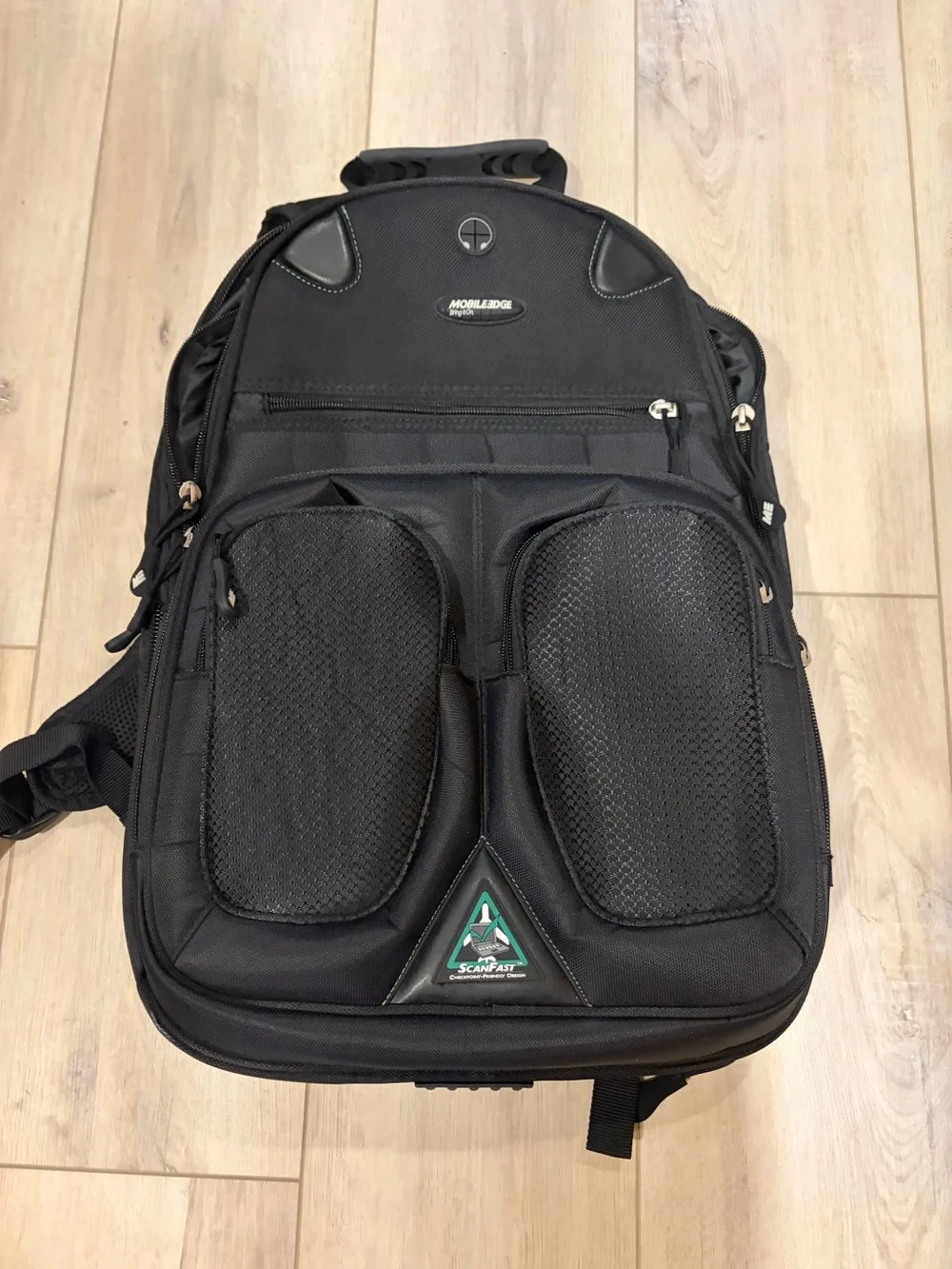 Mobile Edge Black Men's Backpack with Multiple Front Pockets